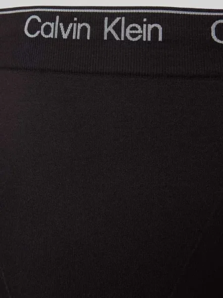 Figi z wysokim stanem i pasem z logo Calvin Klein Underwear czarne