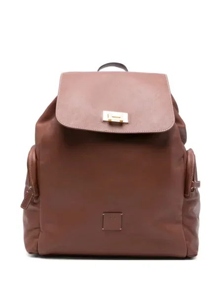 Rucsac Eleventy din piele maro