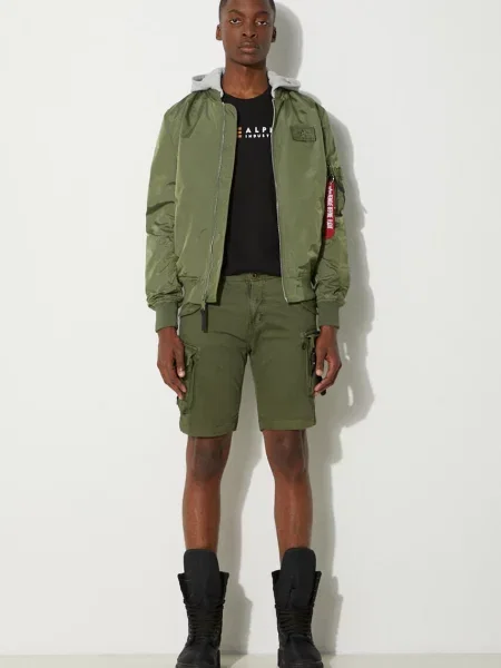 T-shirt z nadrukiem z logo Alpha Industries czarna