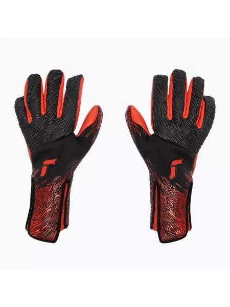 Rękawice bramkarskie Reusch Venomous Gold X black/fiery red czarne