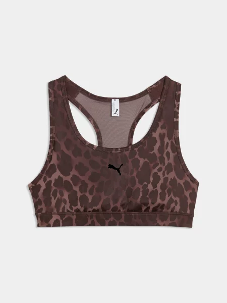 Спортивний топ PUMA Bra P Aop Mid комбінований верх коричневий