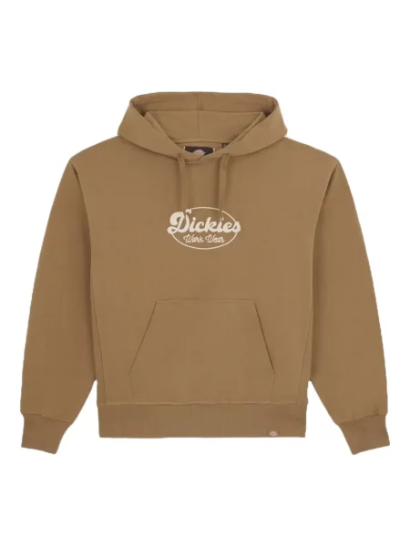 Hanorac cu glugă Dickies cu autograf maro