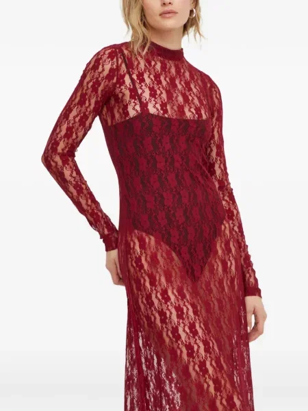 Rochie maxi Résumé lungă de costum roșu