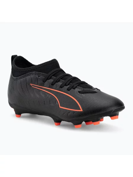 Încălțăminte de fotbal pentru copii PUMA Ultra 6 Match FG/AG Jr puma black/puma red negru