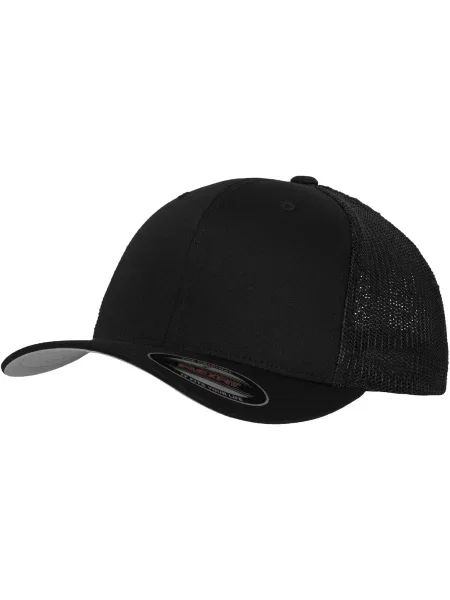 Čiapka Flexfit so sieťovinou čierna