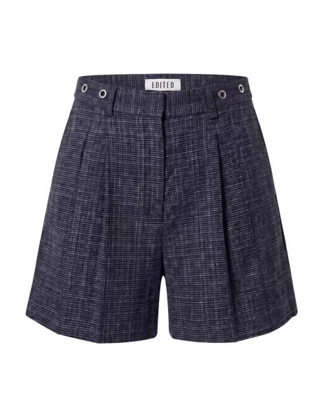EDITED Pantaloni cutați Eleni albastru gri