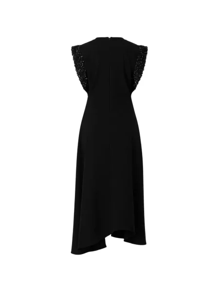 Rochie Isabel Marant cu paiete asimetrică de costum negru