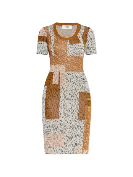 Rochie Fendi din jacard de costum