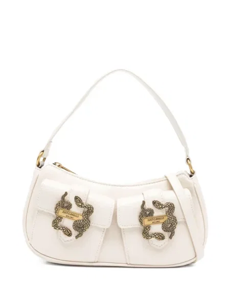 Torebka Just Cavalli na sprzączkę w wężowy wzór