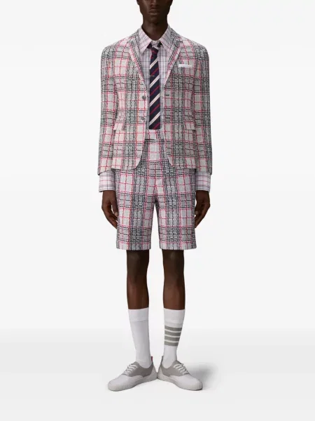 Cămașă Thom Browne în carouri alb