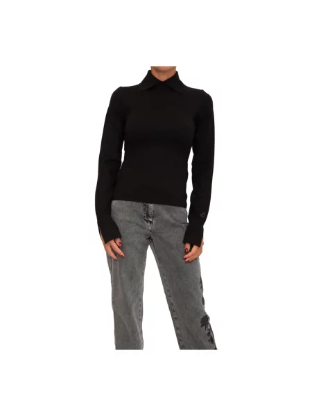 Sweter Blugirl z kołnierzem czarny