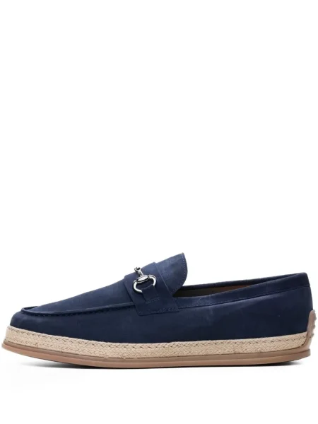 Loafersy Poche Paris niebieskie
