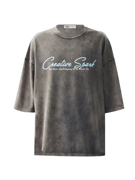 VAMOS CLO Tričko Fremont / hnědá modrá