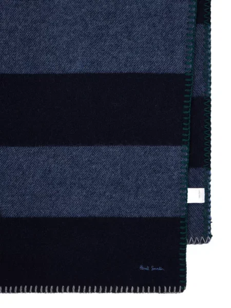 Ριγέ κασκόλ Paul Smith μπλε