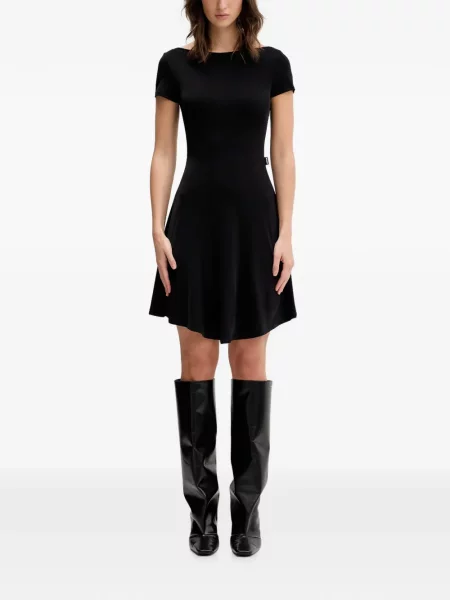 Rochie mini Vetements cu funde negru