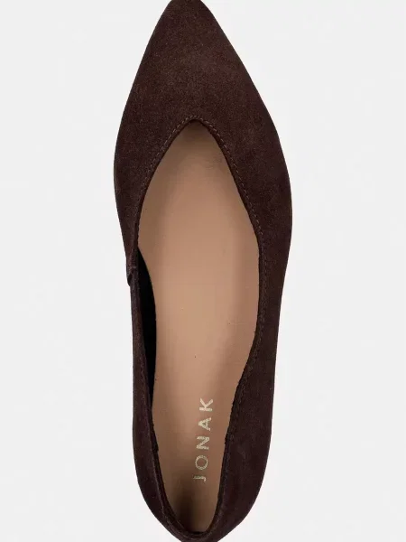 Замшевые балетки Jonak