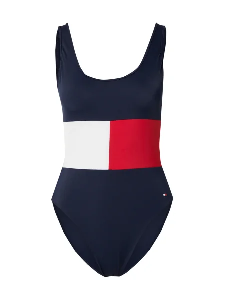 Tommy Hilfiger Costum de baie Bleumarin alb
