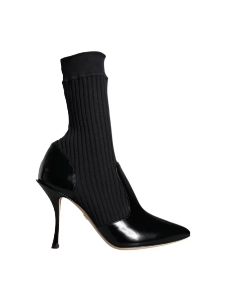 Lakierowane botki Dolce And Gabbana czarne
