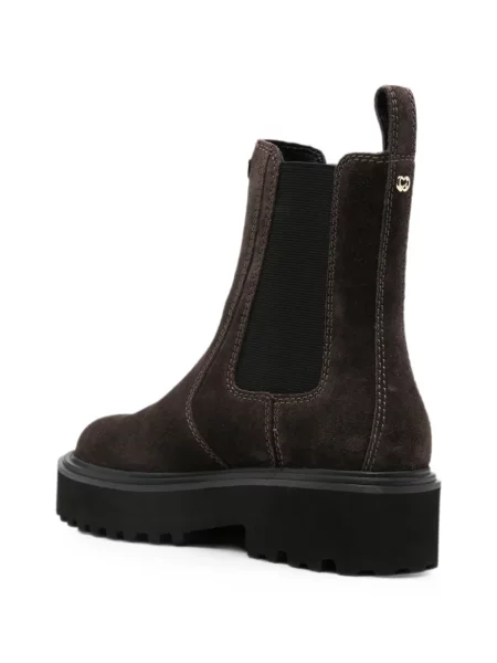 Botine chelsea Maje din piele de căprioară maro
