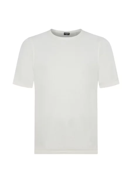 Tricou Franzese Collection cu decolteu rotund alb