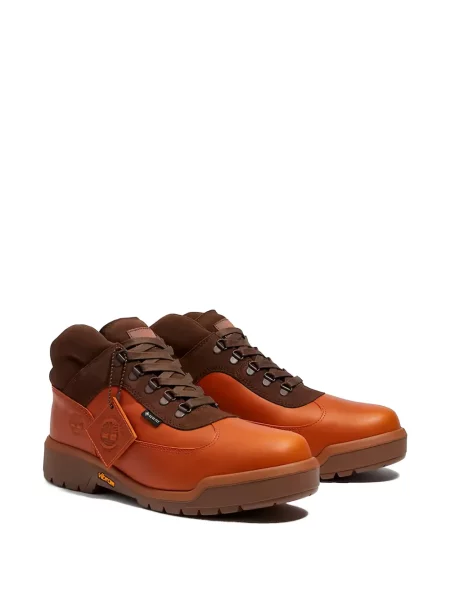 Μποτάκια Timberland με κορδόνια με δαντέλα καφέ