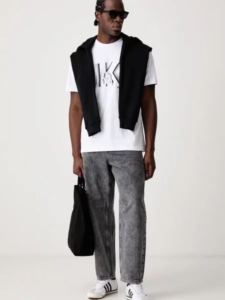Karl Lagerfeld Jeans kratka majica bela