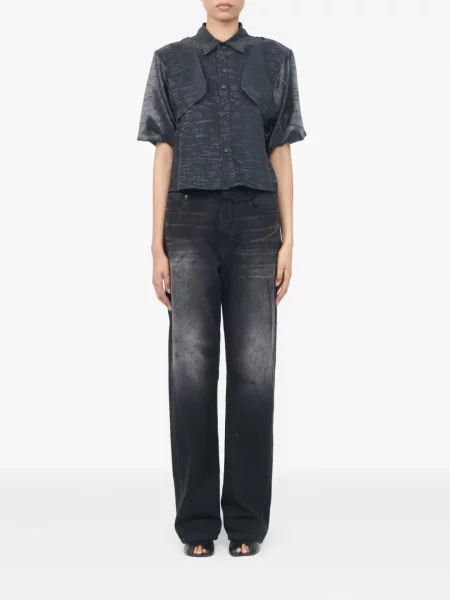 Cămașă Mm6 Maison Margiela scurtă negru