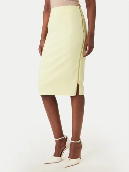 Rinascimento Fustă tip creion galben