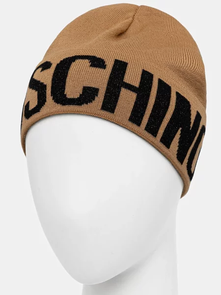 Moschino Kapa z volno bež