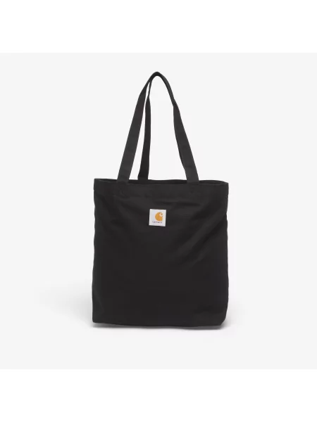 Taška Carhartt WIP Canvas Graphic Tote WIPTOPIA 2 Print Black Universal černá
