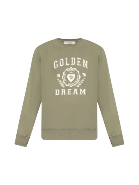 Bluza Golden Goose z logo zielona