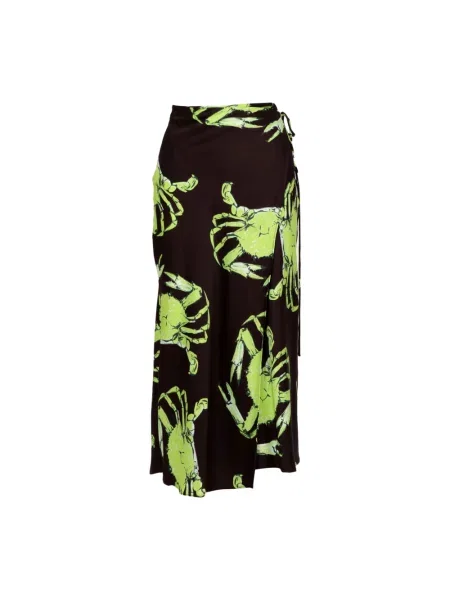 Spódnica midi Msgm brązowa