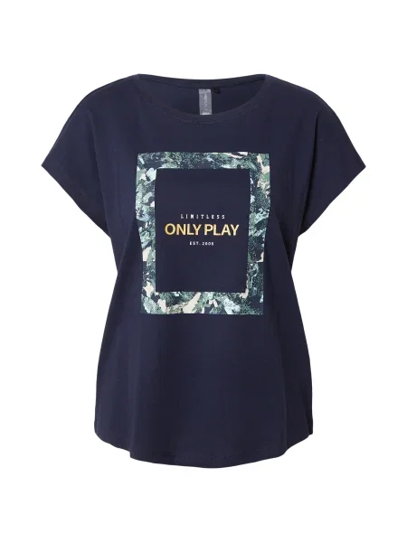 ONLY PLAY Tricou funcțional ONPAUB-SAVE albastru închis / galben / verde jad alb