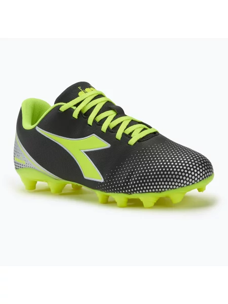 Încălțăminte de fotbal pentru bărbați Diadora Pichichi 7 black/yellow fl dd/silver dd negru
