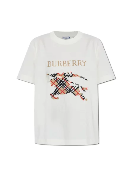 Koszulka Burberry z nadrukiem biała
