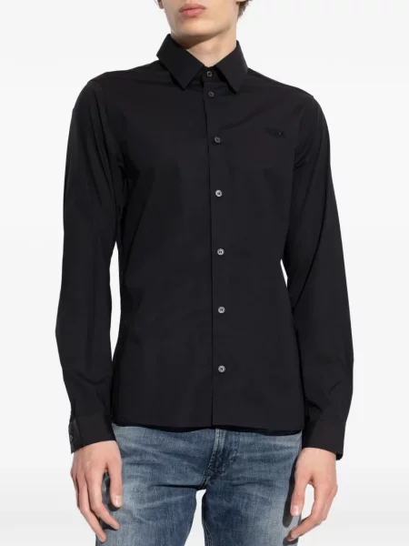 Cămașă Diesel cu broderie negru