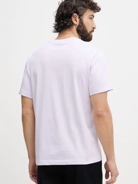 Calvin Klein Jeans T-shirt fioletowa
