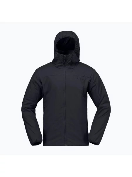 Geacă izolată pentru bărbați NORRONA Femund Zip Hood caviar black negru