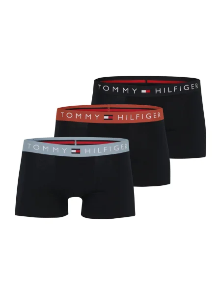 Tommy Hilfiger Underwear Boksarice nočno modra / golobje modra / rjasto rdeča bela