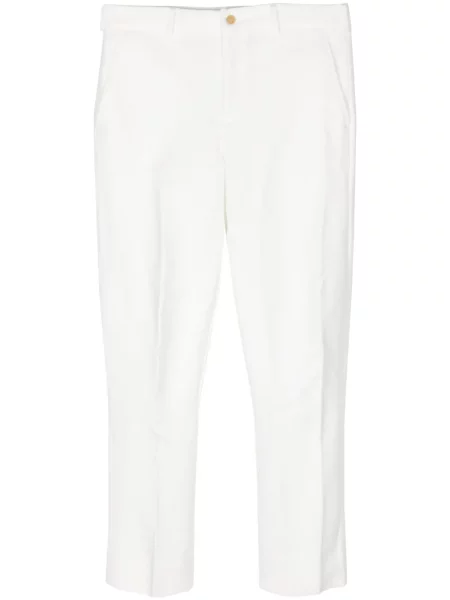 Zkrácené kalhoty Black Comme Des Garçons bílé