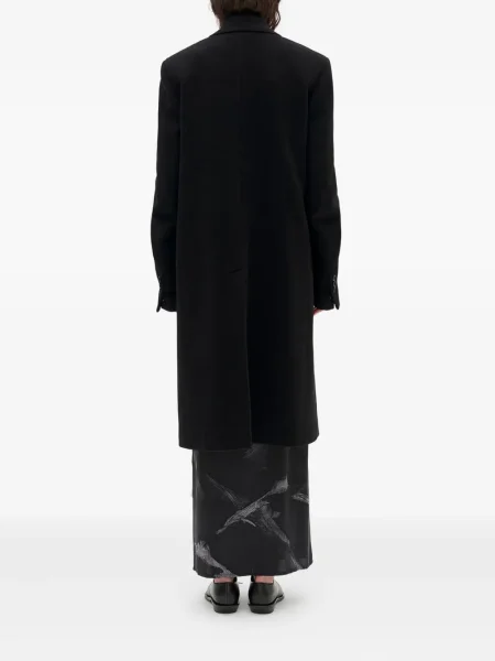 Palton Ann Demeulemeester de lână negru