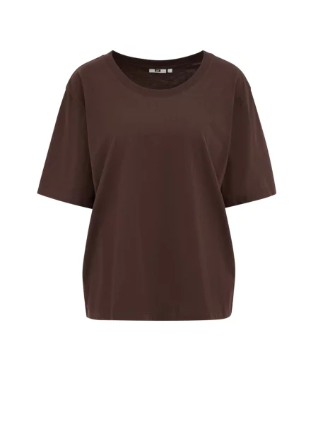 WE Fashion Tricou închis maro