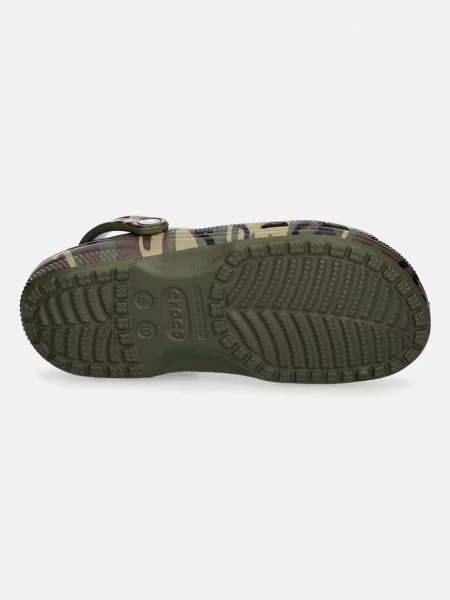 Crocs férfi papucs Classic Camouflage Clog zöld