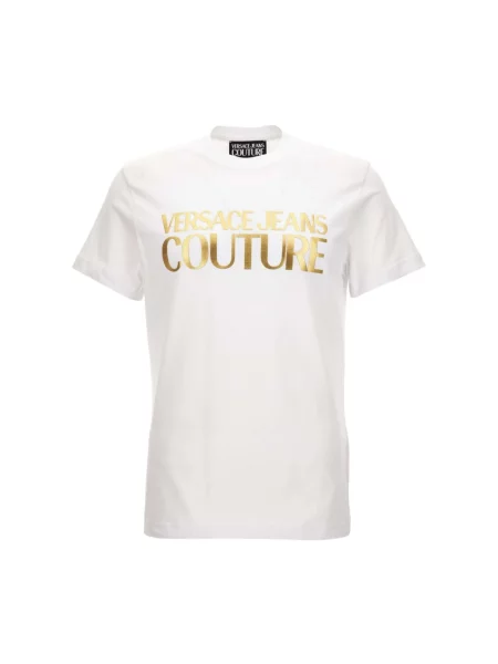 Koszulka Versace Jeans Couture z logo biała