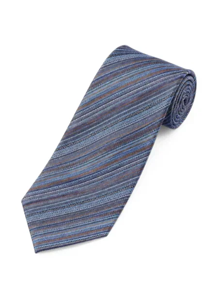 Cravată Missoni de mătase albastru