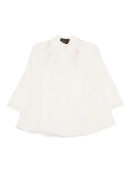 Jedwabny top Biyan z koralikami