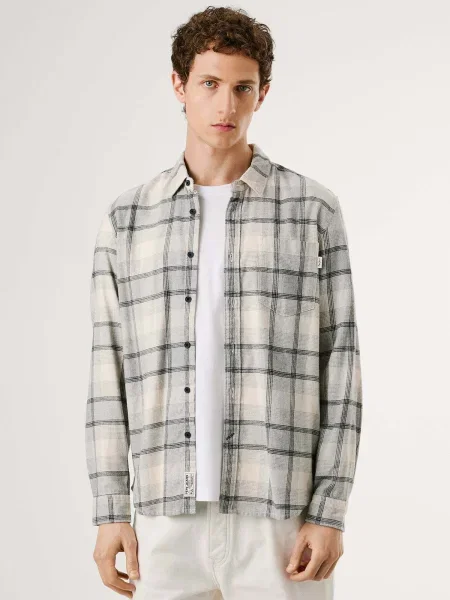 Pepe Jeans ing galléros szürke regular fekete