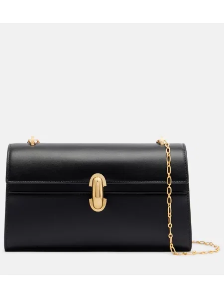 Colier Savette din piele negru