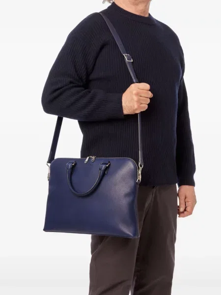 Servietă Shinola din piele violet