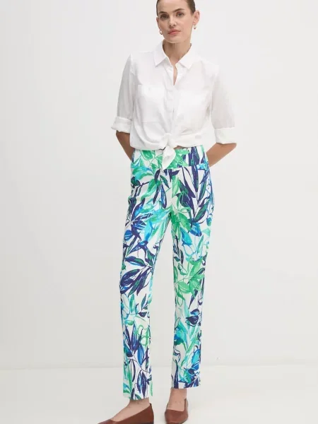 Joseph Ribkoff pantaloni femei drept high waist albastru
